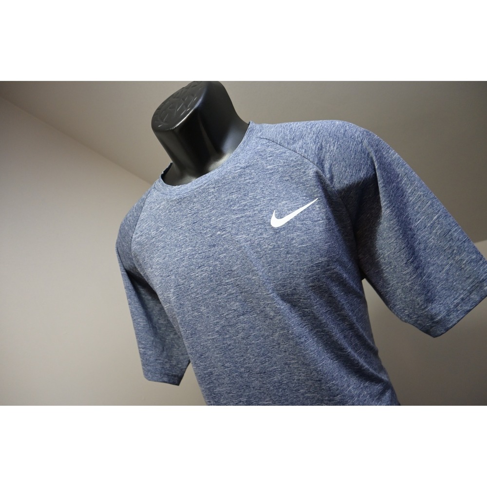 Nike Swim Shirt Mens XL Blue Dri-FIT Athletic Performance Tee Excellent